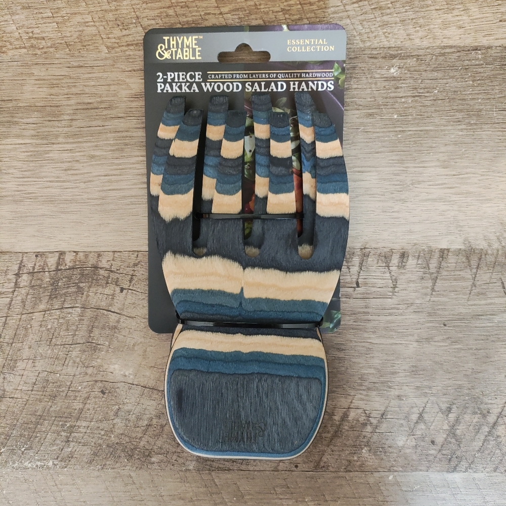 Thyme & Table Wood Salad Hands